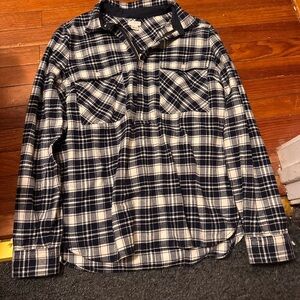 Vintage flannel by J.crew half zip like new size small
